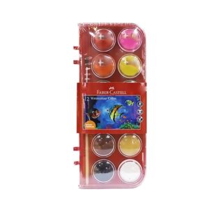FABER CASTELL WATER COLOUR CAKES 12S